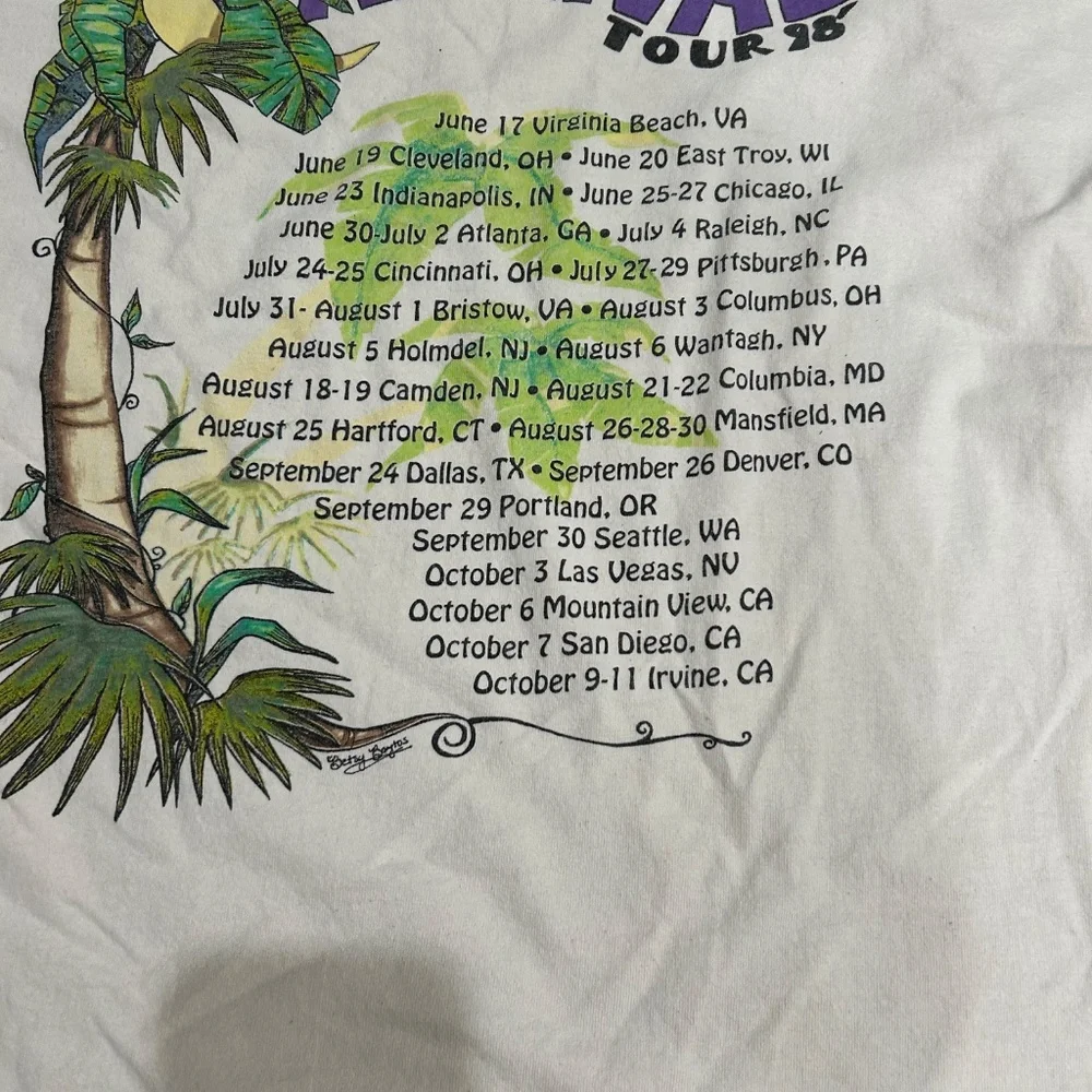 Vintage Jimmy Buffet 1998 Carnival Tour Tshirt Size L